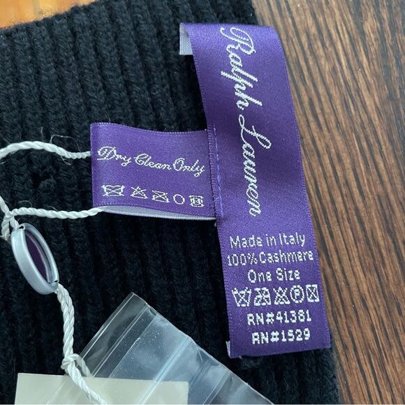 Purple Label cashmere scarf vintage made in Italy new with tags - Picture 6 of 7